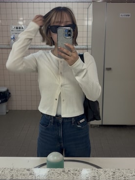 「Calvin Klein（カルバン・クライン）のアイテム（パンツ）」を使った、みくさん（レディース・150cm）の春コーディネート