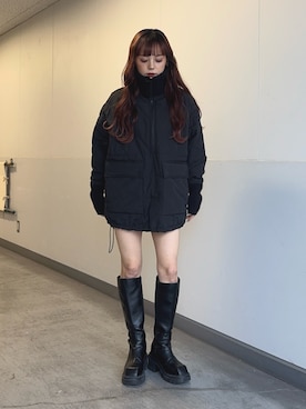 「アイテム（ジャケット/アウター）」を使った、永田紗也佳さん（レディース・156cm）の秋コーディネート