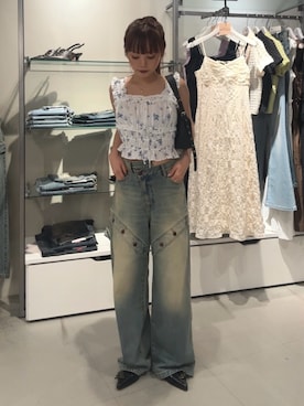 永田紗也佳さん（レディース・156cm）の夏コーディネート