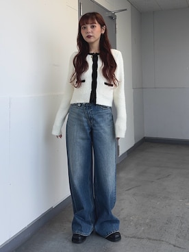 永田紗也佳さん(レディース・156cm)の冬コーディネート