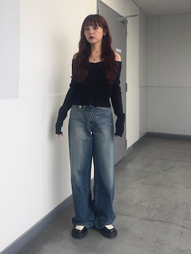 永田紗也佳さん（レディース・156cm）の春コーディネート