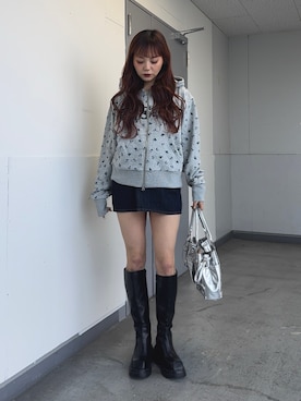 永田紗也佳さん(レディース・156cm)の冬コーディネート