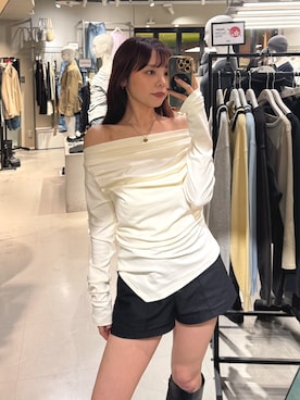 永田紗也佳さん（レディース・156cm）の春コーディネート