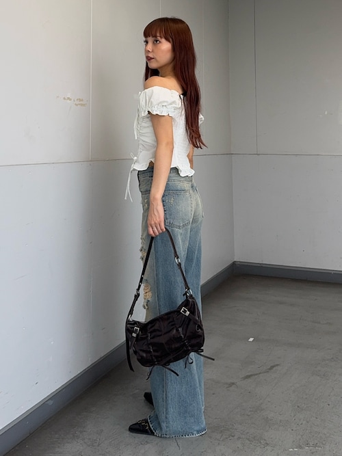 【Dough様 ご購入予定】トップス 2点 FRONTZIP 2WAY TOPS フロントジップ 2ウェイ トップス 半袖 夏服