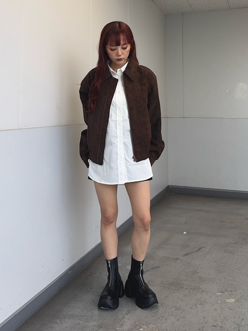 THROW F/SUEDE SWINGTOP BZ フェイクスウェード スウィング トップ