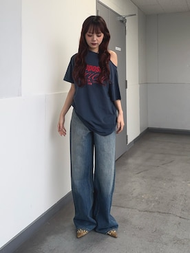 永田紗也佳さん（レディース・156cm）の春コーディネート