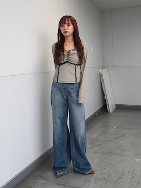 永田紗也佳さん（レディース・156cm）の秋コーディネート