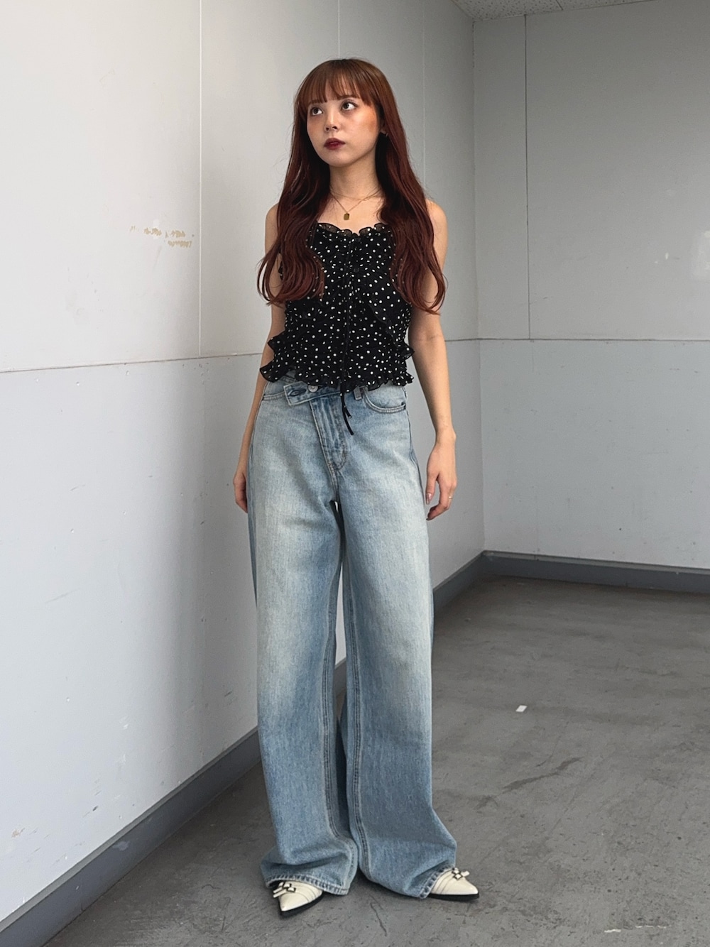 SLY（スライ）の「SHEER SQUEEZE CAMI TOPS シアー スクウィーズ