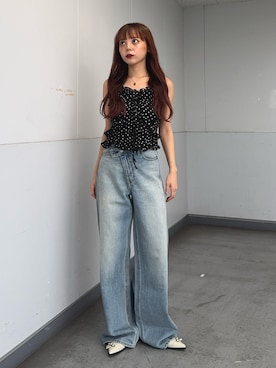 永田紗也佳さん（レディース・156cm）の夏コーディネート