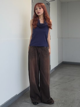 永田紗也佳さん(レディース・156cm)の夏コーディネート