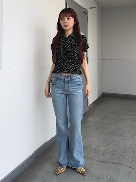 永田紗也佳さん(レディース・156cm)の春コーディネート