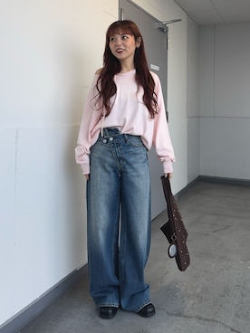 永田紗也佳さん(レディース・156cm)の冬コーディネート