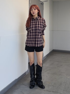 永田紗也佳さん(レディース・156cm)の夏コーディネート