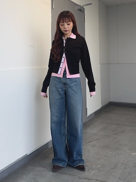 永田紗也佳さん（レディース・156cm）の冬コーディネート