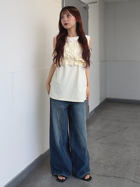永田紗也佳さん（レディース・156cm）の夏コーディネート