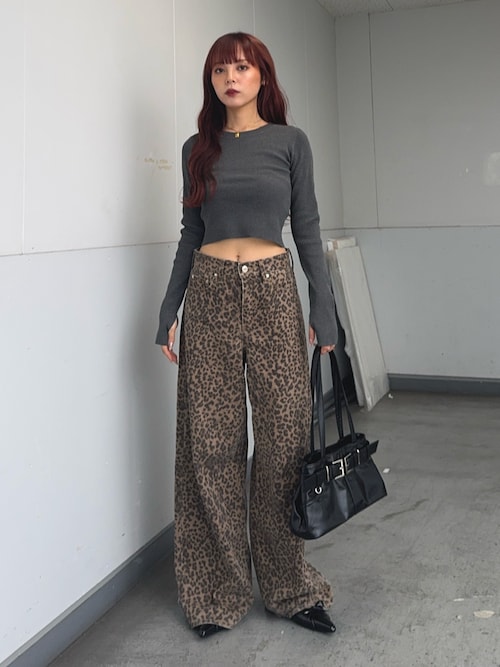 パンツ SLY LEOPARD WIDE LEG PT-D SLY | LEOPARD WIDE LEG PT-D (ワイド ) |SHEL'TTER WEBSTORE