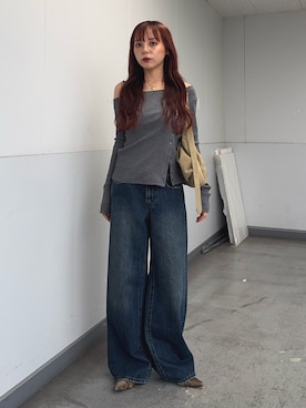 永田紗也佳さん（レディース・156cm）の秋コーディネート