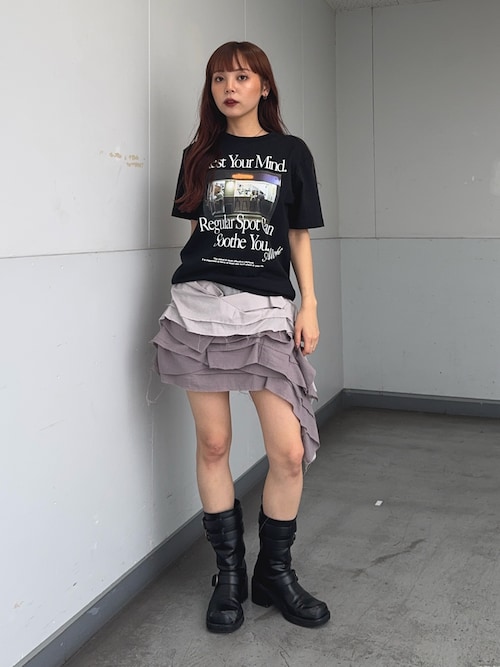 セール】FRILL DRAPE SKORT フリル ドレープ スコート（スカート