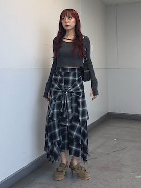 「初秋コーデ」｜永田紗也佳さん（レディース・156cm）の秋コーディネート