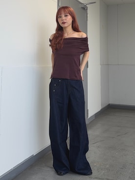 永田紗也佳さん(レディース・156cm)の夏コーディネート