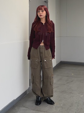 永田紗也佳さん(レディース・156cm)の秋コーディネート