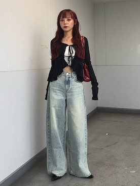 永田紗也佳さん（レディース・156cm）の秋コーディネート