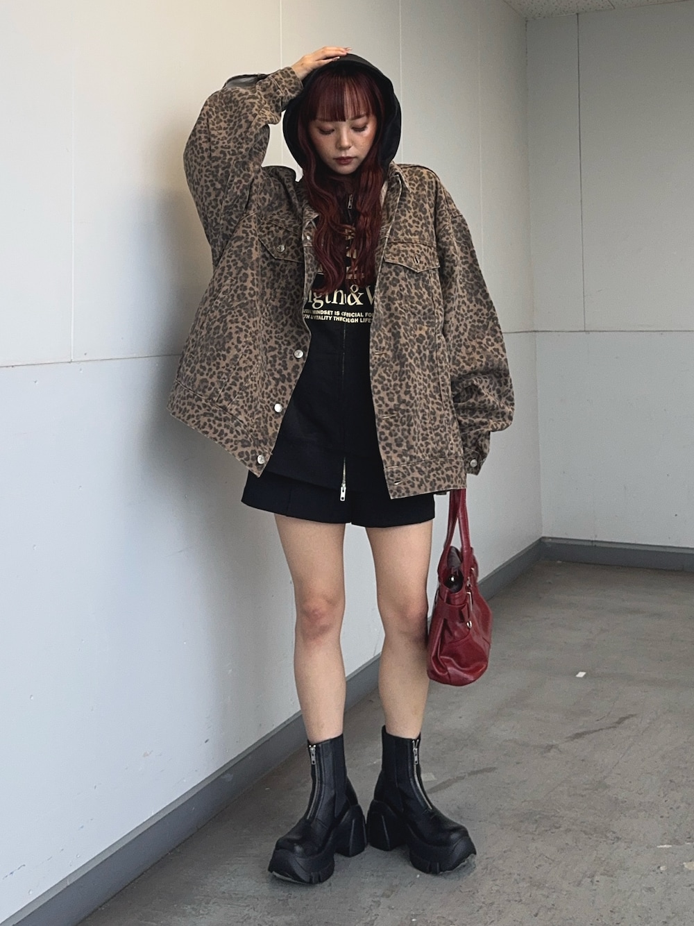 SLY（スライ）の「LEOPARD 4XL DENIM JK-D レオパード フォーエックス