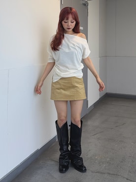 永田紗也佳さん(レディース・156cm)の夏コーディネート