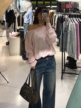 永田紗也佳さん(レディース・156cm)の冬コーディネート