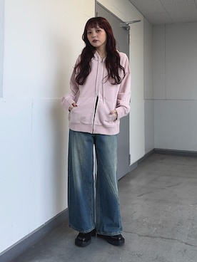 永田紗也佳さん(レディース・156cm)の冬コーディネート