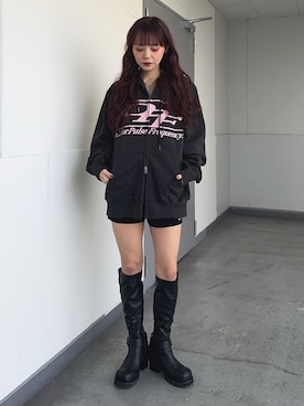 永田紗也佳さん（レディース・156cm）の春コーディネート