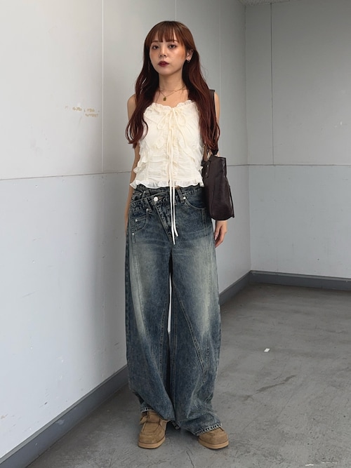 トップス SLY SHEER SQUEEZE CAMI TOP SHEER SQUEEZE CAMI TOPS シアー スクウィーズ キャミ トップス