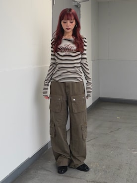 永田紗也佳さん(レディース・156cm)の秋コーディネート