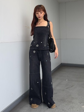 永田紗也佳さん（レディース・156cm）の夏コーディネート