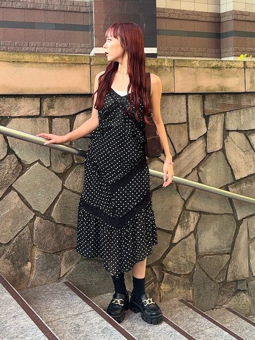 セール】SHEER SQUEEZE CAMI DRESS シアー スクウィーズ キャミ
