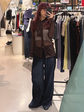永田紗也佳さん(レディース・156cm)の秋コーディネート