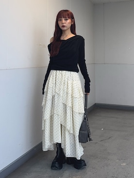 永田紗也佳さん（骨格ウェーブ・レディース・156cm）の秋コーディネート