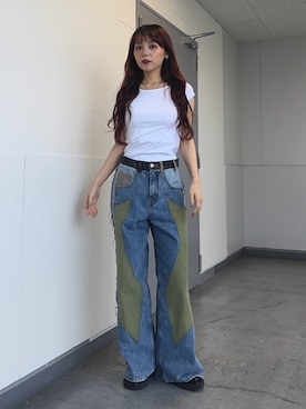 永田紗也佳さん(レディース・156cm)の春コーディネート