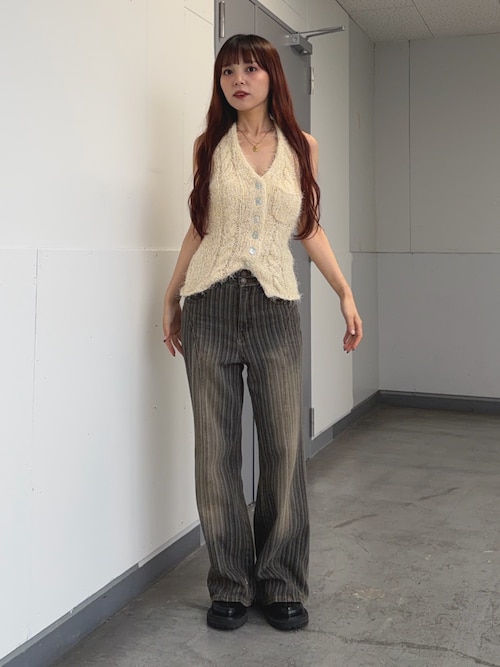 SLY（スライ） ジーンズ デニム デニムパンツ L/W STRIPE STRAIGHT PT