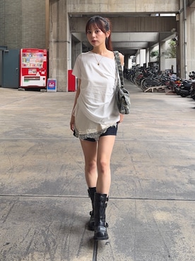 永田紗也佳さん（レディース・156cm）の夏コーディネート