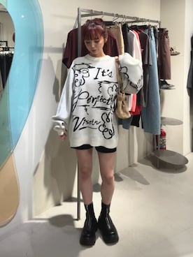 永田紗也佳さん（レディース・156cm）の秋コーディネート