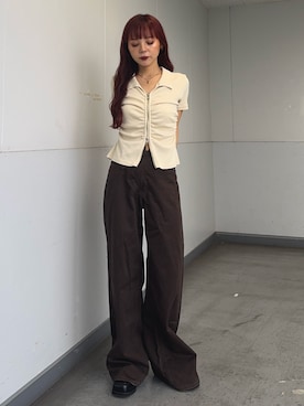 永田紗也佳さん(レディース・156cm)の夏コーディネート