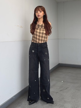 永田紗也佳さん（レディース・156cm）の夏コーディネート