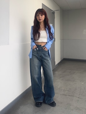 永田紗也佳さん（レディース・156cm）の春コーディネート