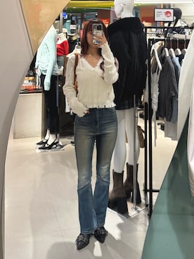 永田紗也佳さん（レディース・156cm）の秋コーディネート