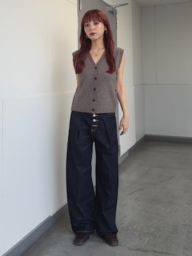 永田紗也佳さん(レディース・156cm)の秋コーディネート