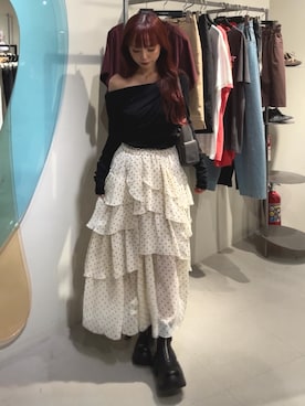 永田紗也佳さん（レディース・156cm）の秋コーディネート