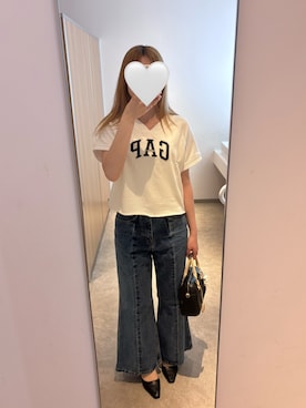 「GAP（ギャップ）のアイテム（トップス）」を使った、にかさん（レディース・162cm）の夏コーディネート