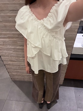 「mystic（ミスティック）のアイテム（デニムパンツ）」を使った、にかさん（レディース・162cm）の秋コーディネート