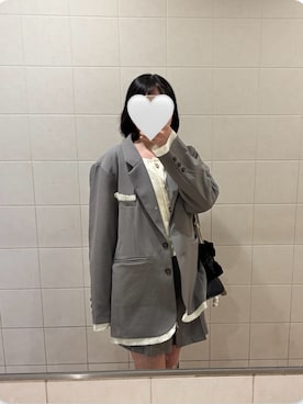 「idem（イデム）のアイテム（テーラードジャケット）」を使った、にかさん（レディース・162cm）の春コーディネート